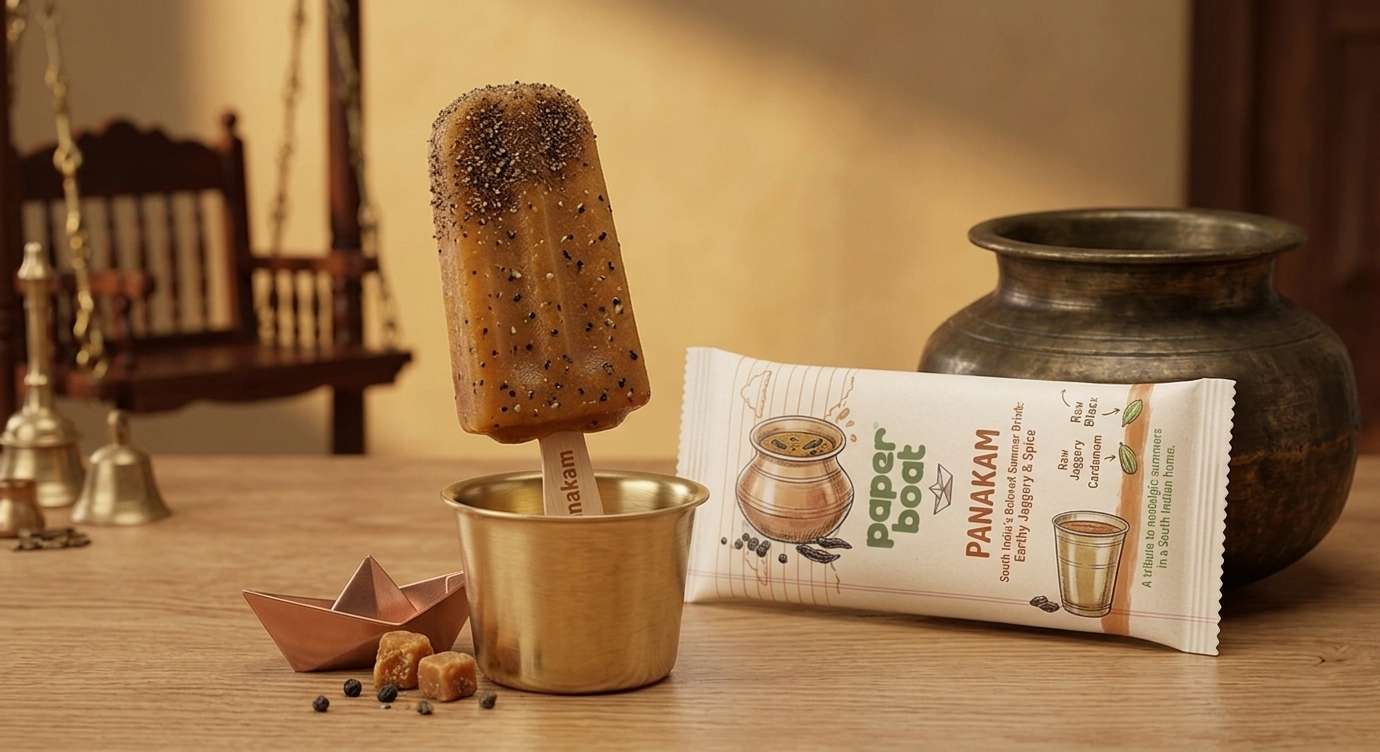 kulfi ice cream Panakam jaggery pepper Paper Boat Kulfi-Ki-Chitthi