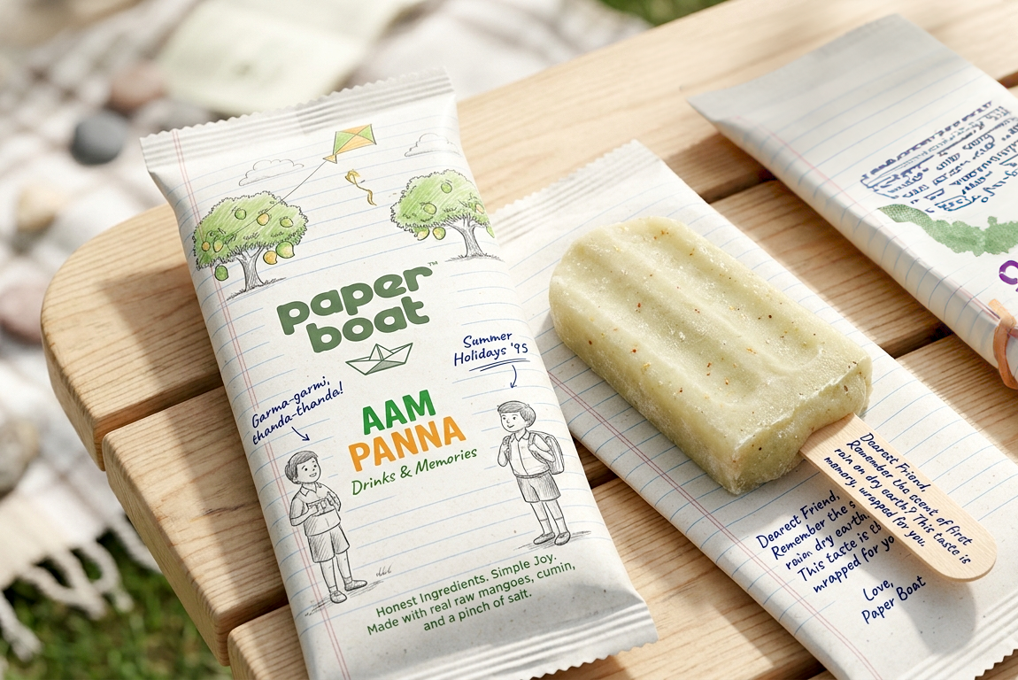 ango kulfi Aamras Alphonso flavour Paper Boat Kulfi-Ki-Chitthi